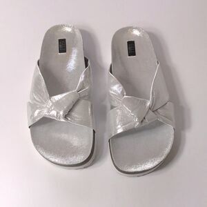 G.I.L.I. Pearlia Knotted Strap Slide Sandals